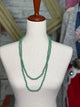 Sea green long beads