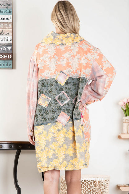 BlueVelvet The Bloom & Blush Patchwork Jacket