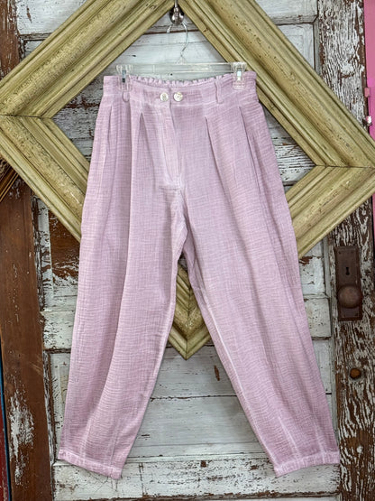 Paper Lace Vintage Washed Ankle Length Gauze Pant