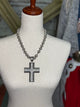 Silver cross necklace