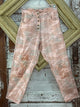 Paper Lace Camo Pant WIth Patches and hand stitching