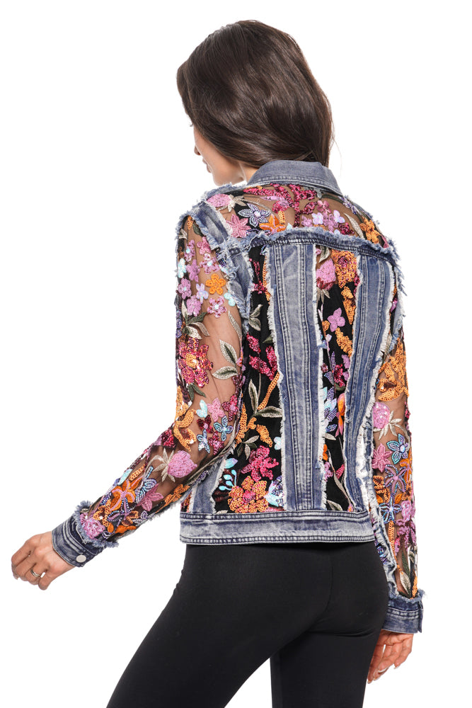 Adore Denim Jacket with Embroidery