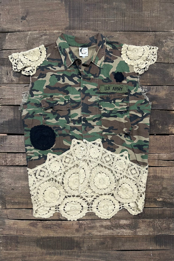 Jaded Gypsy Hidden Meadows Vest -Camo
