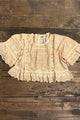 Jaded Gypsy Softly Worn Eyelet Top-Oatmeal