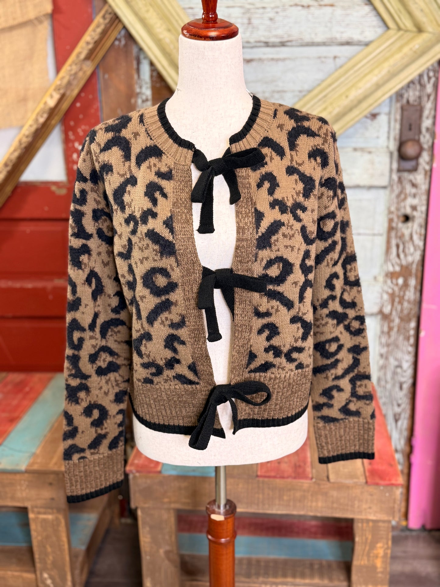 Charlie B Bow Tie Cardigan