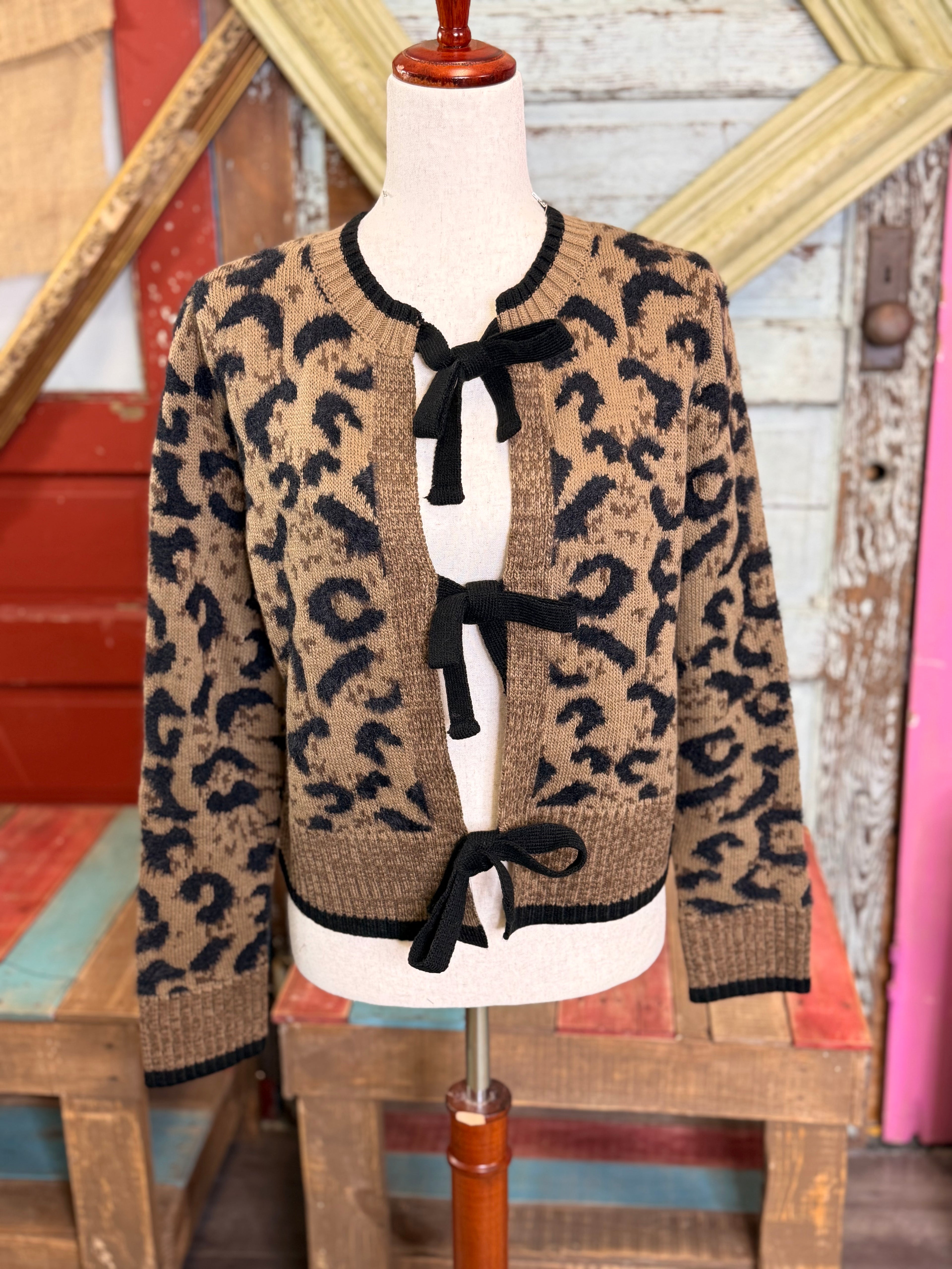 Charlie B Bow Tie Cardigan