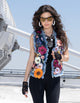 Adore Denim FLoral Embroidery Vest