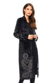 Adore Long Velvet Duster Jacket