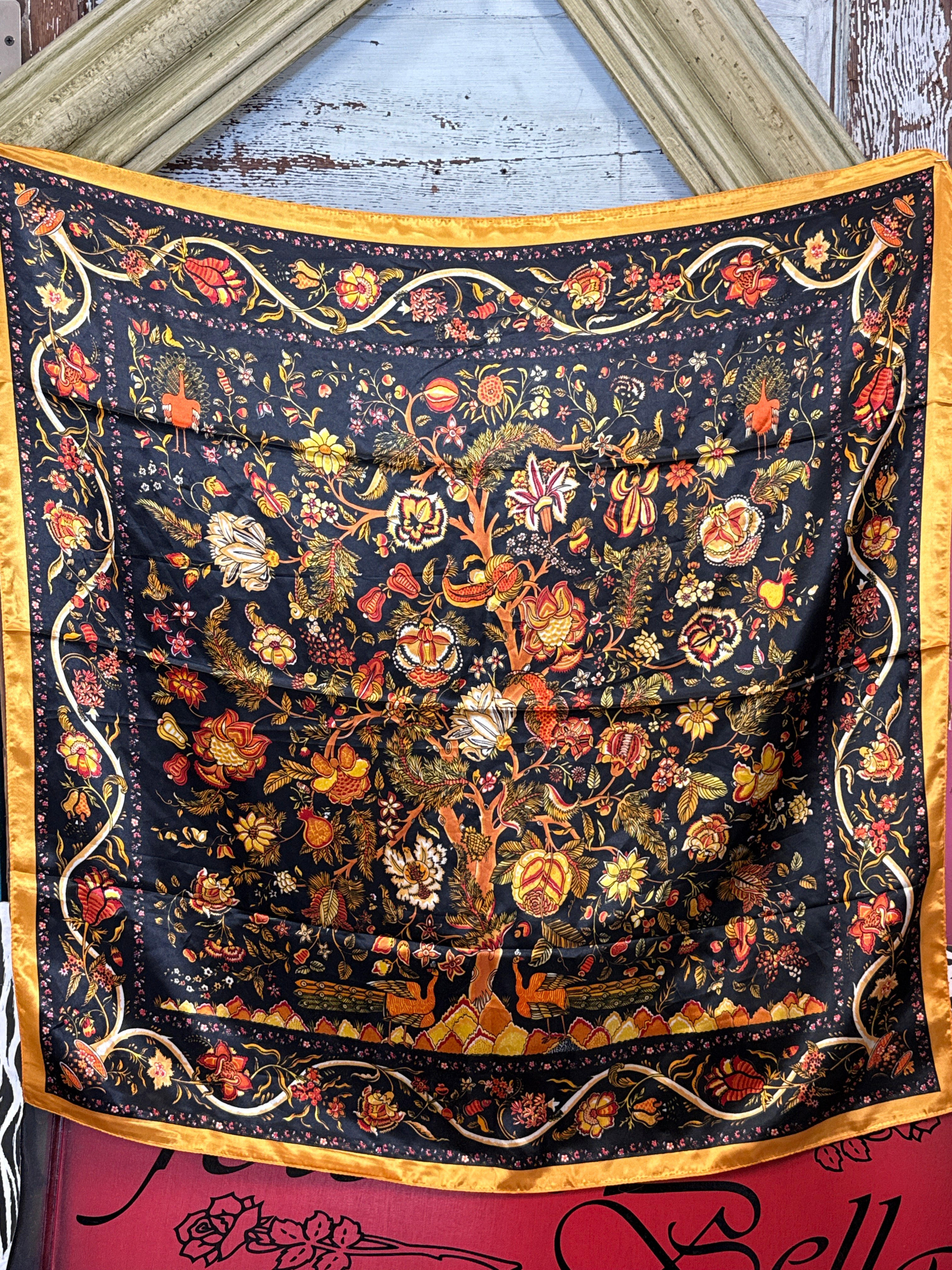 Yellow and black Floral  Rowdy Rag
