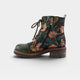 L'Artiste Cordea floral embroidered lace-up boot side view