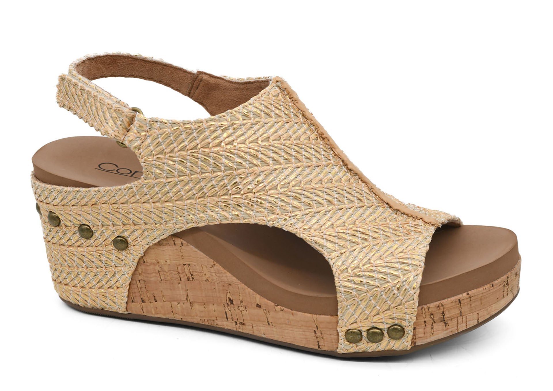 Corky Carley Light Gold Raffia