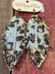 A Rare Bird Leopard Feather Earrings