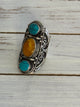 Turqouise tiger eye Ring