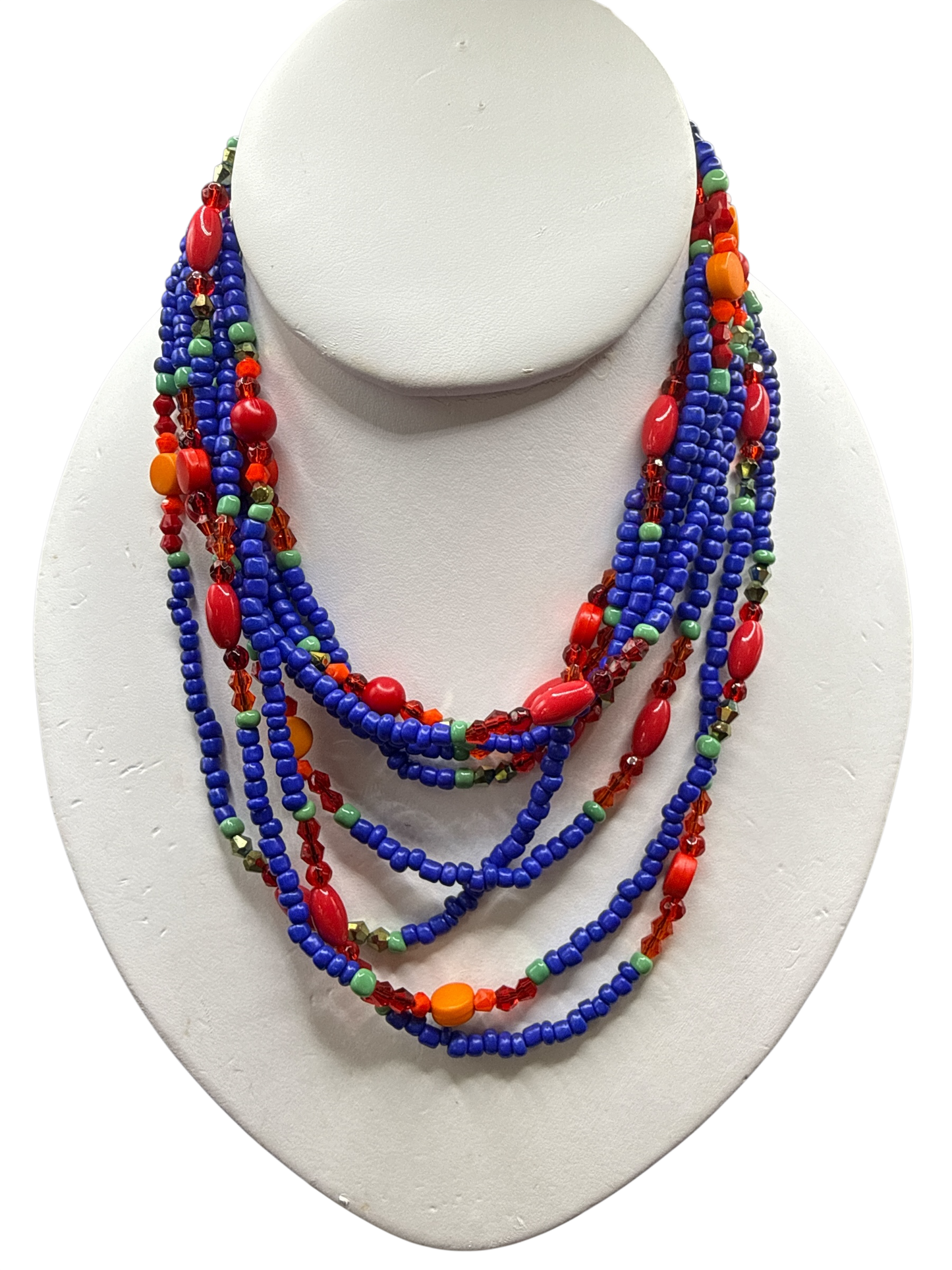 DOUBLE STRANDED BEADED NECKLACE