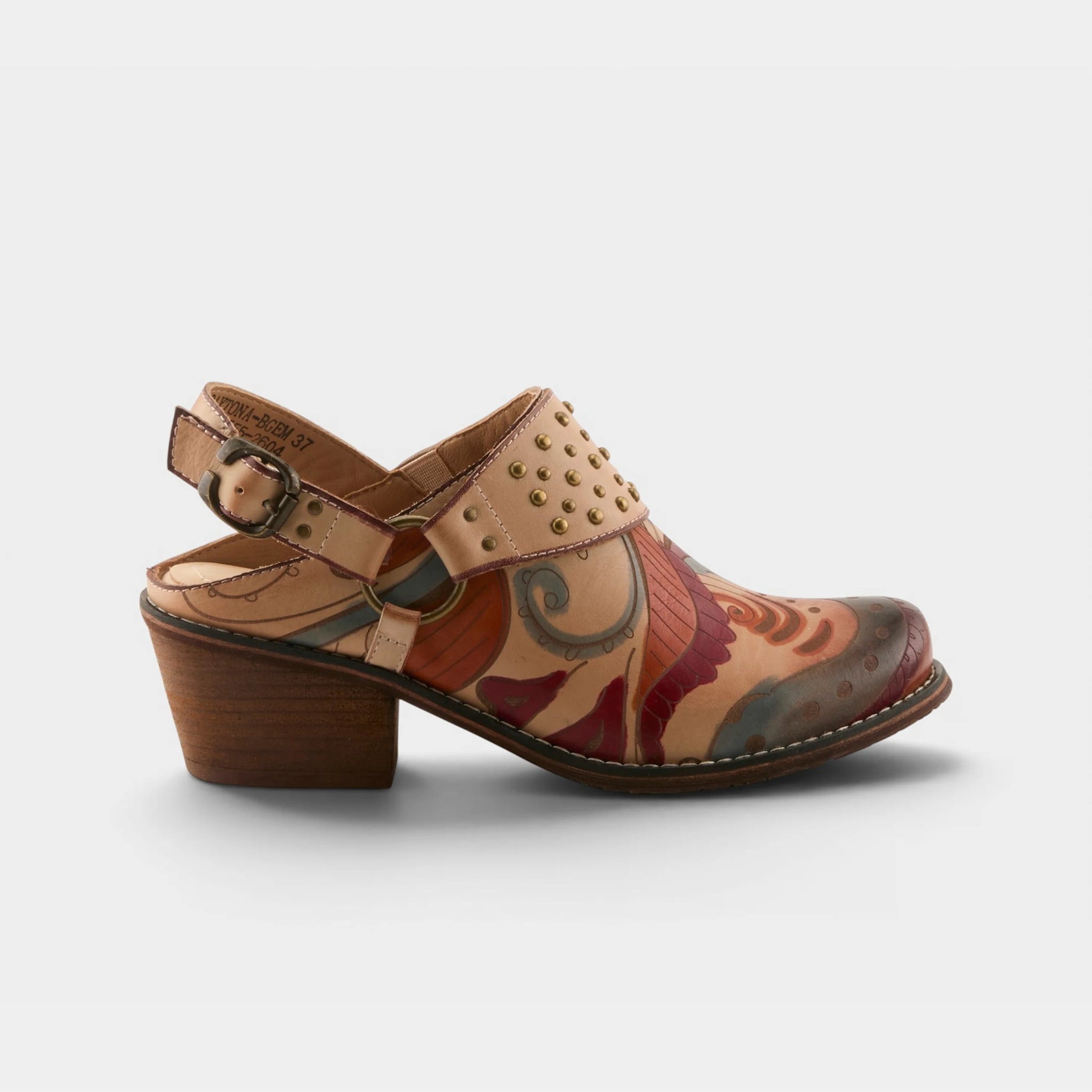 L'Artiste Daytona slingback clog alternate side view