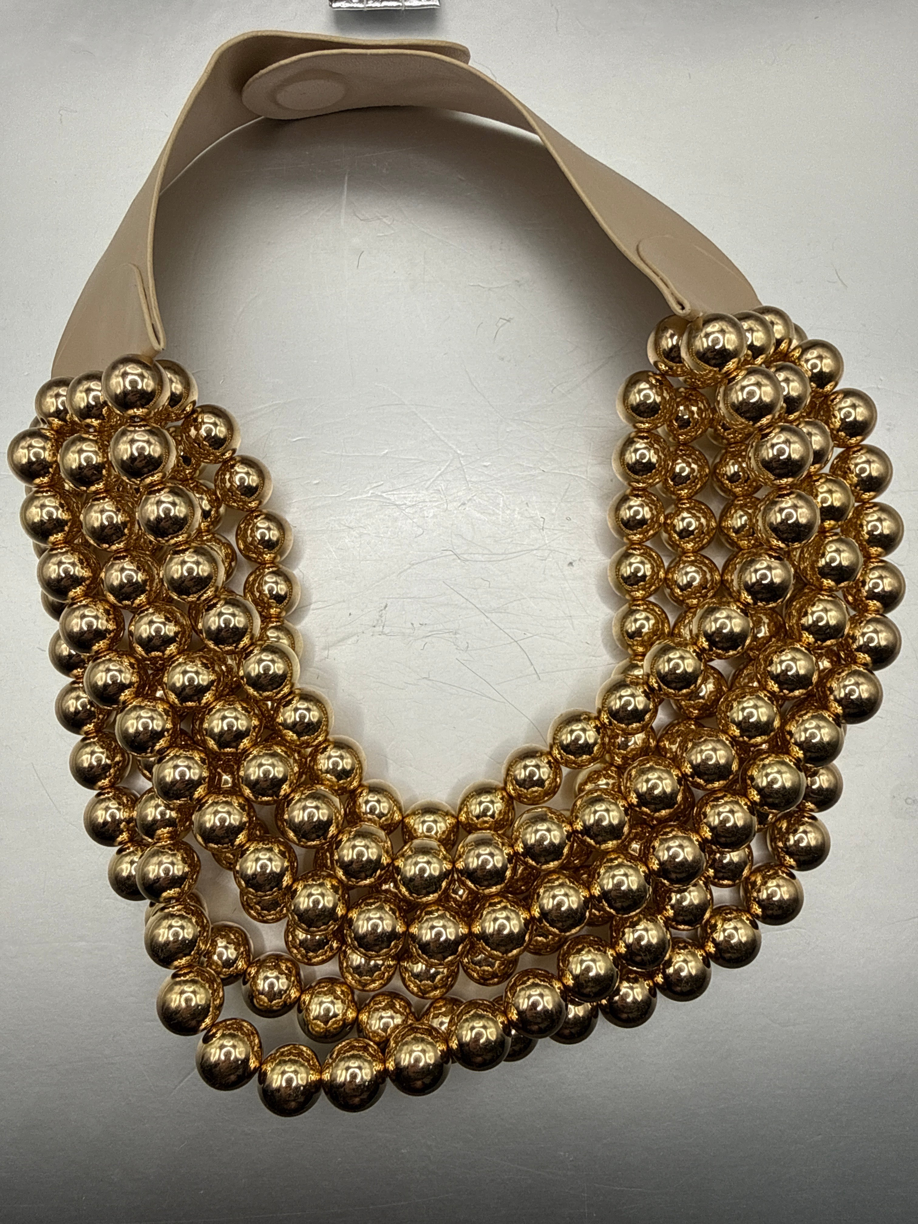 Alice Gold multi Bead Necklace