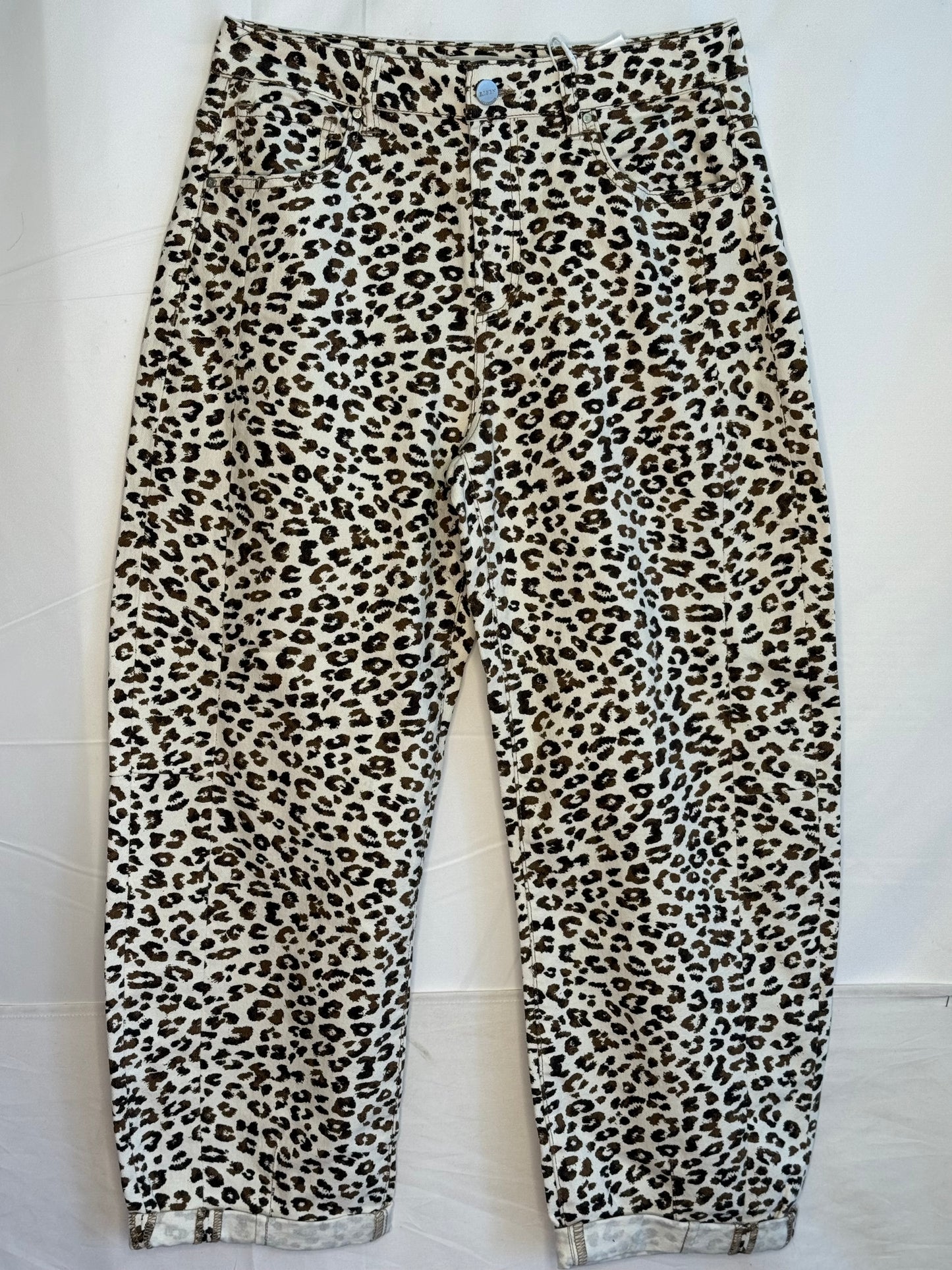 Risen Jean Leopard Crop Jean