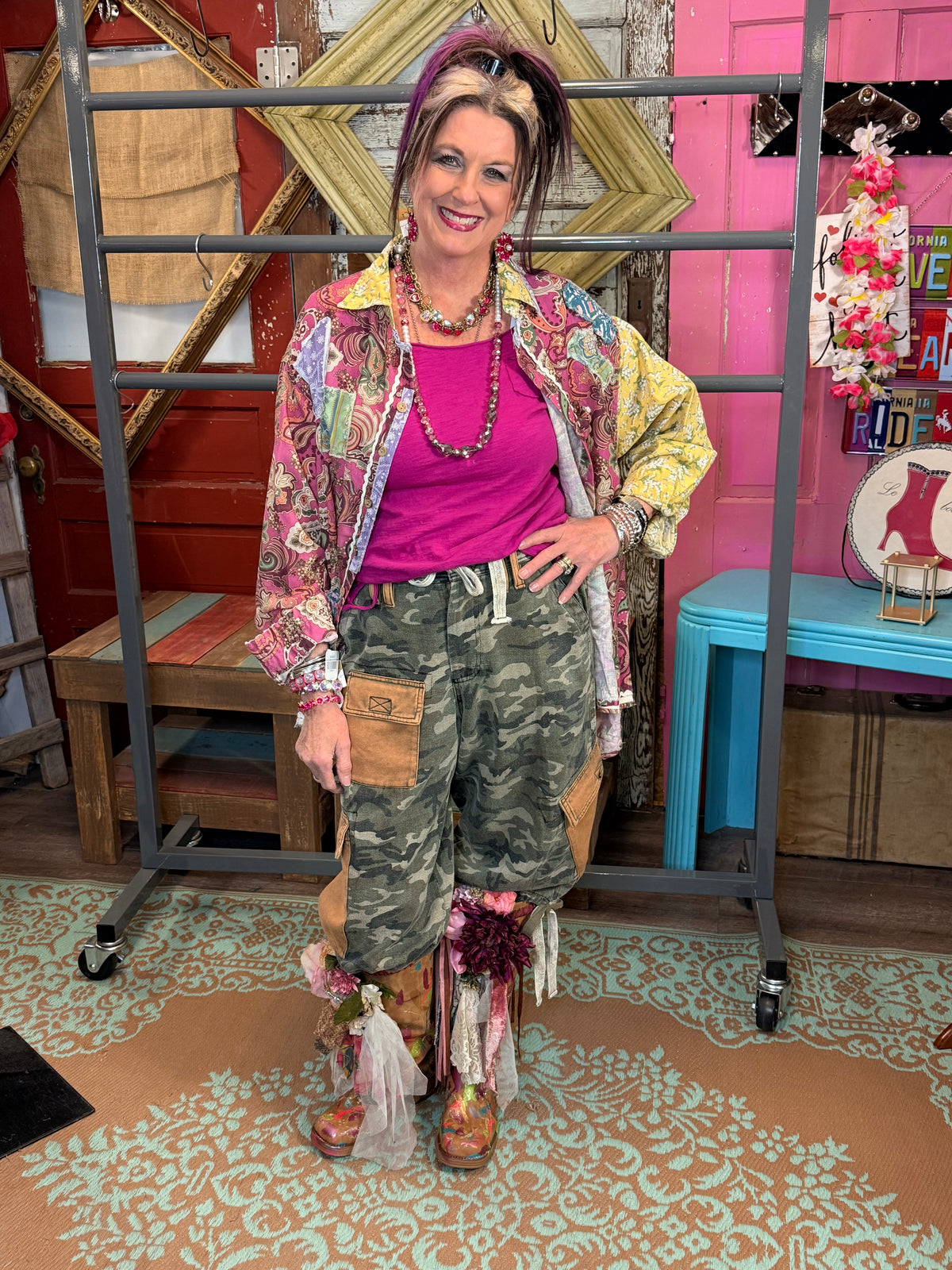 Oli and Hali Camo Pants