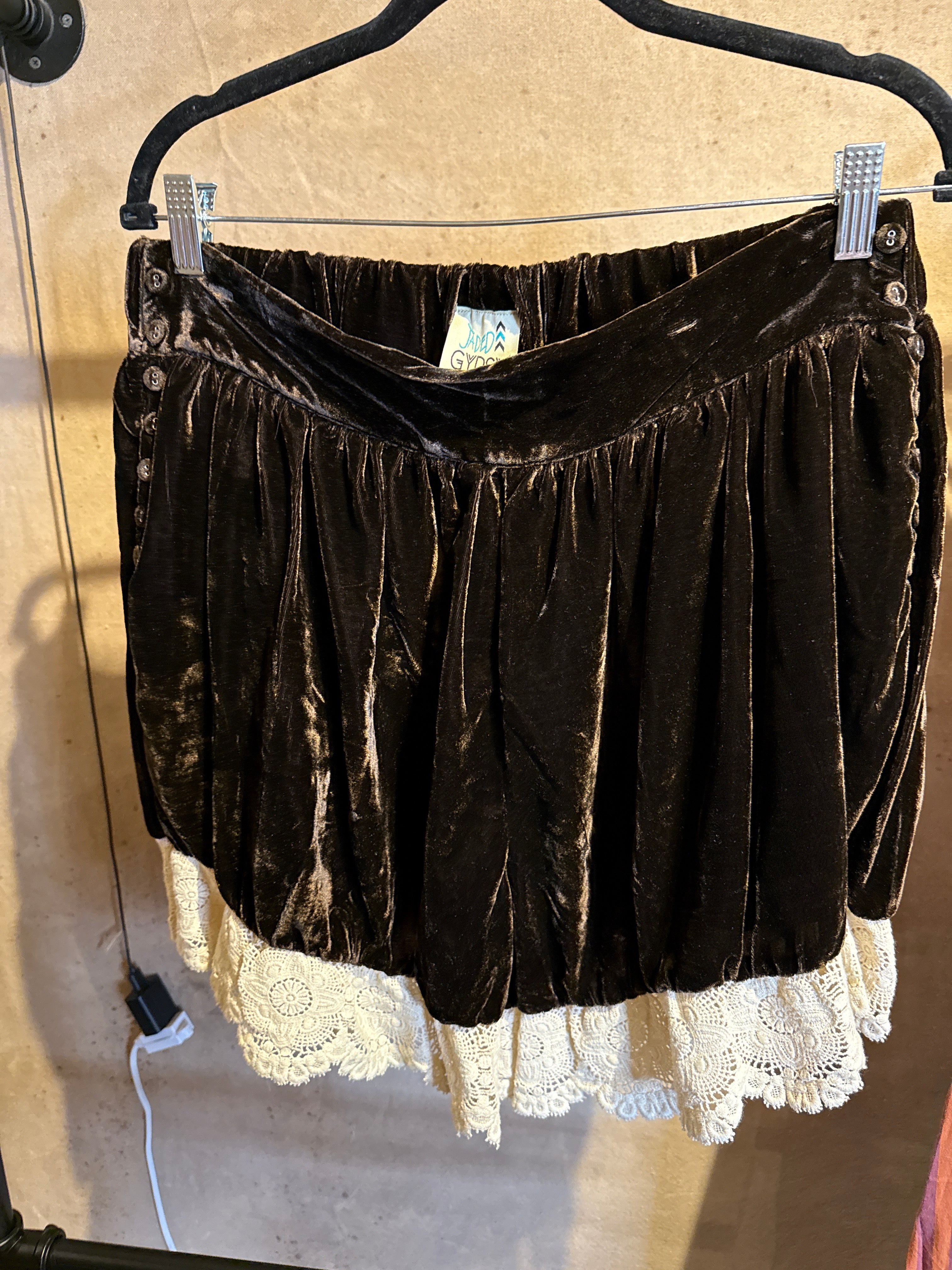 Pre Order Jaded Gypsy Vintage Romance Shorts Chocolate