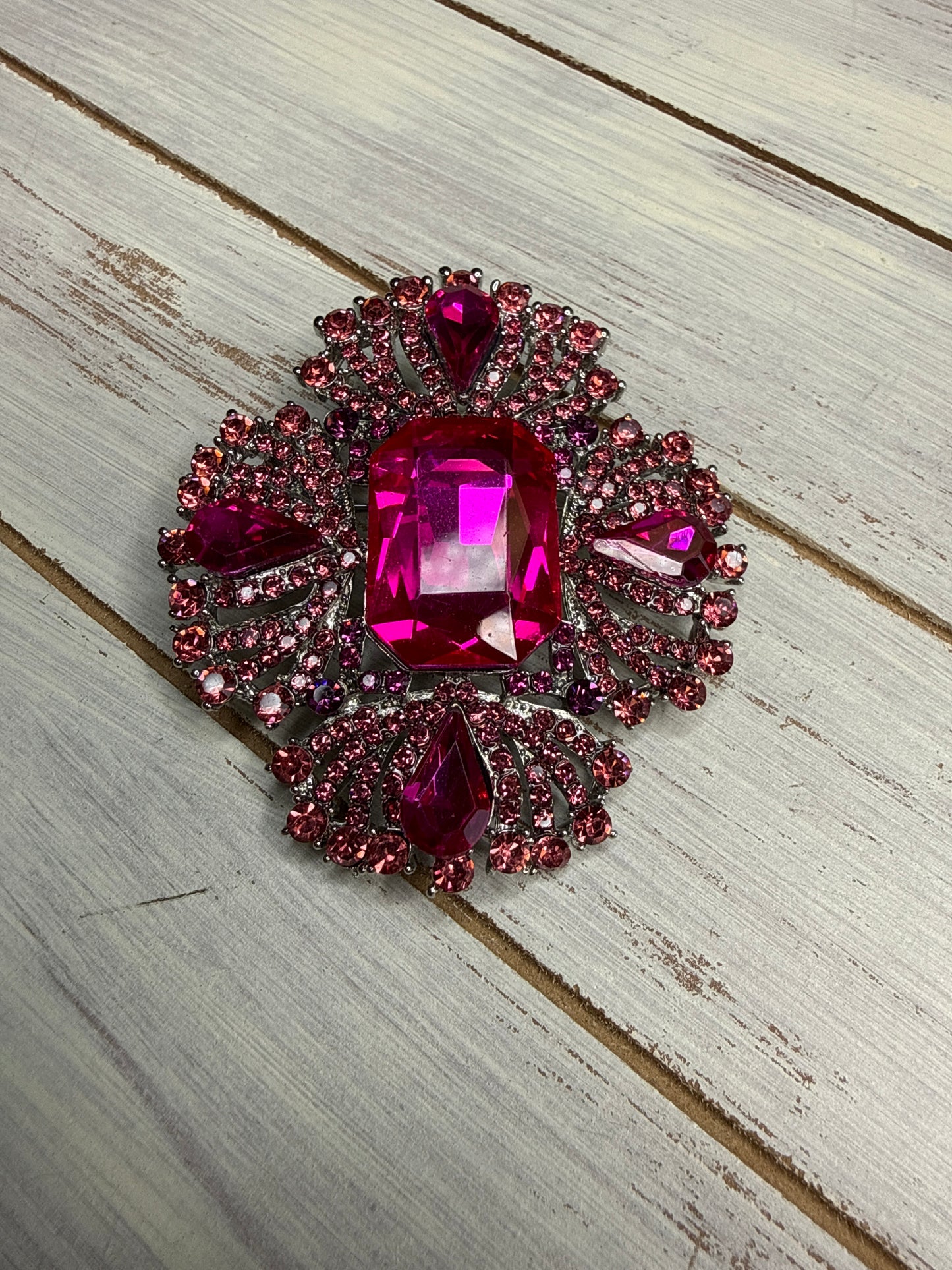 Vibrant Crystal Brooches