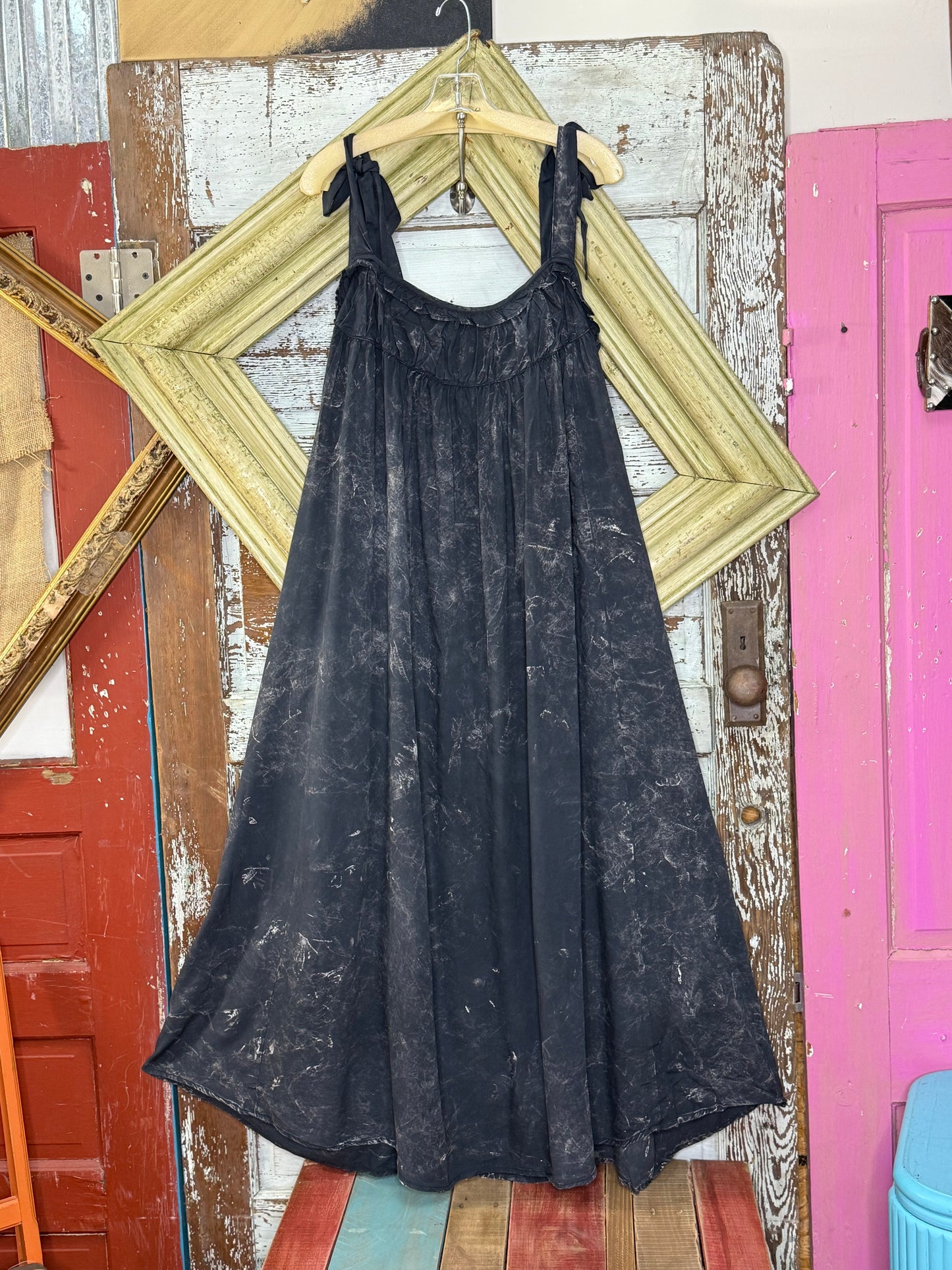 A Rare Bird Black Tuck Dress