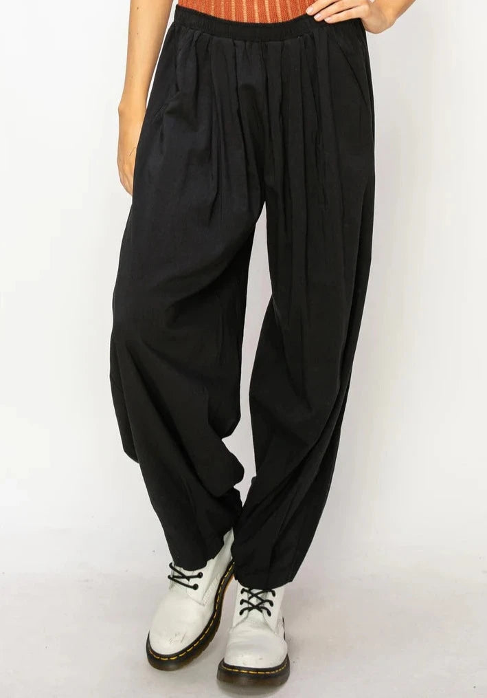 MID RISE WIDE LEG PANTS