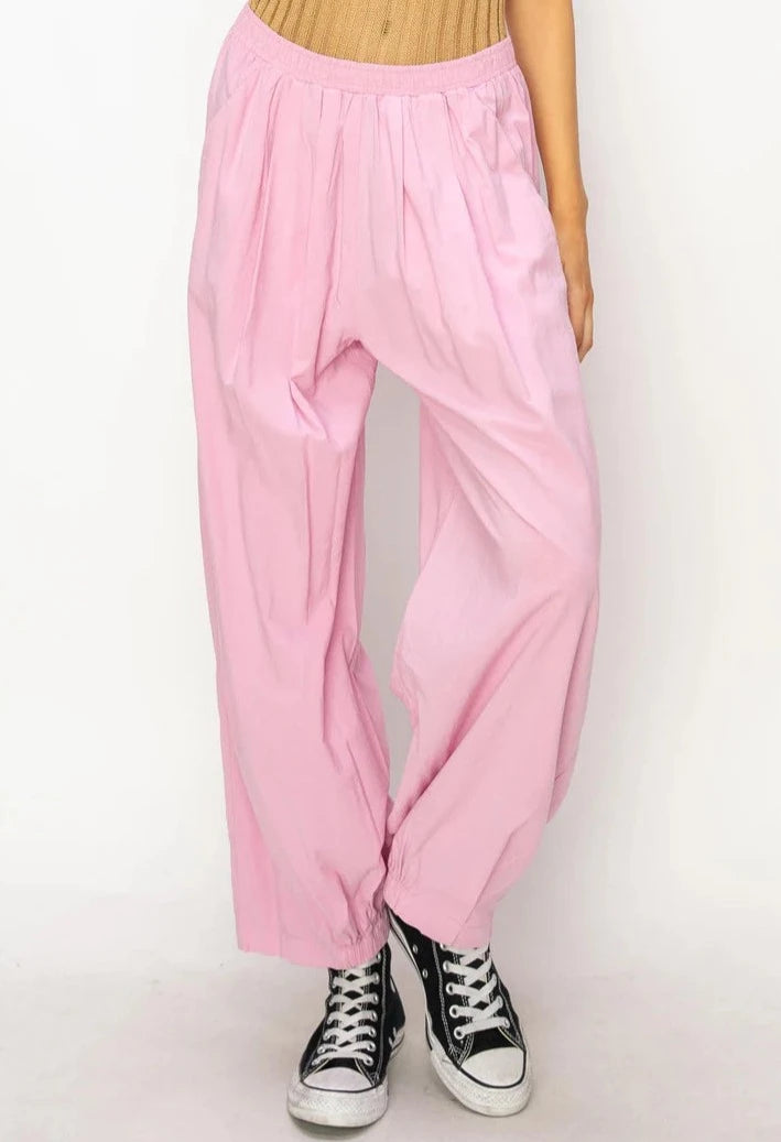 MID RISE WIDE LEG PANTS