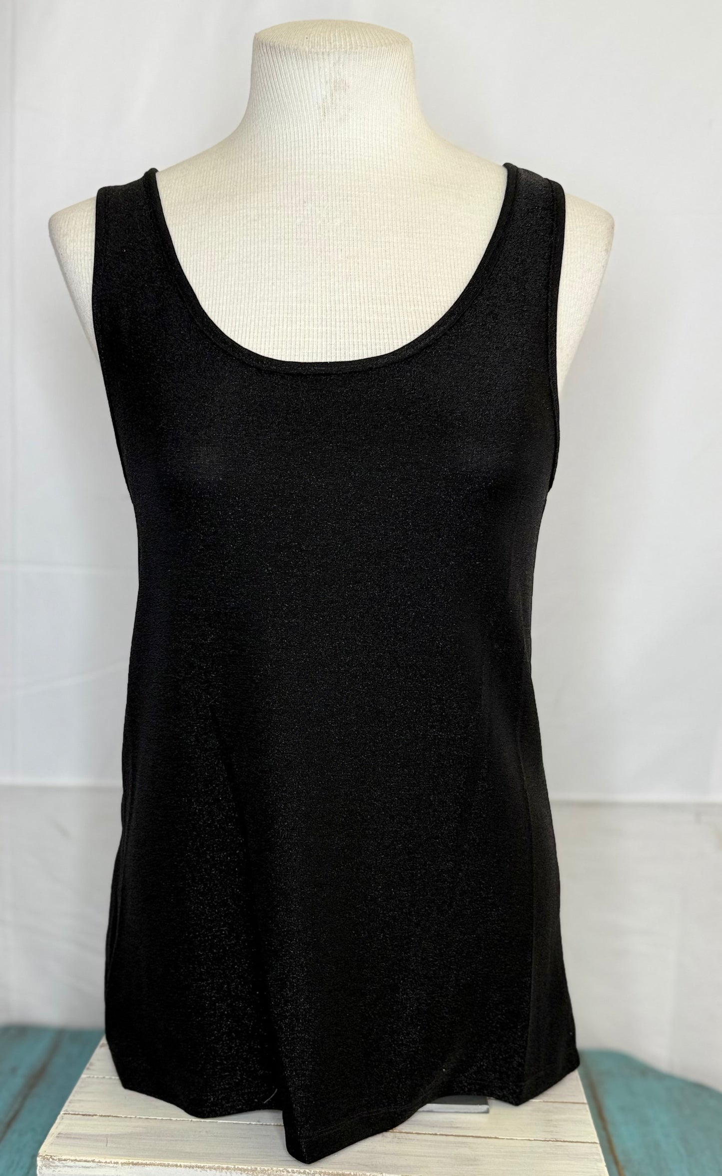 Origami Subtly Sparkly Lurex Fabric Tank Top of