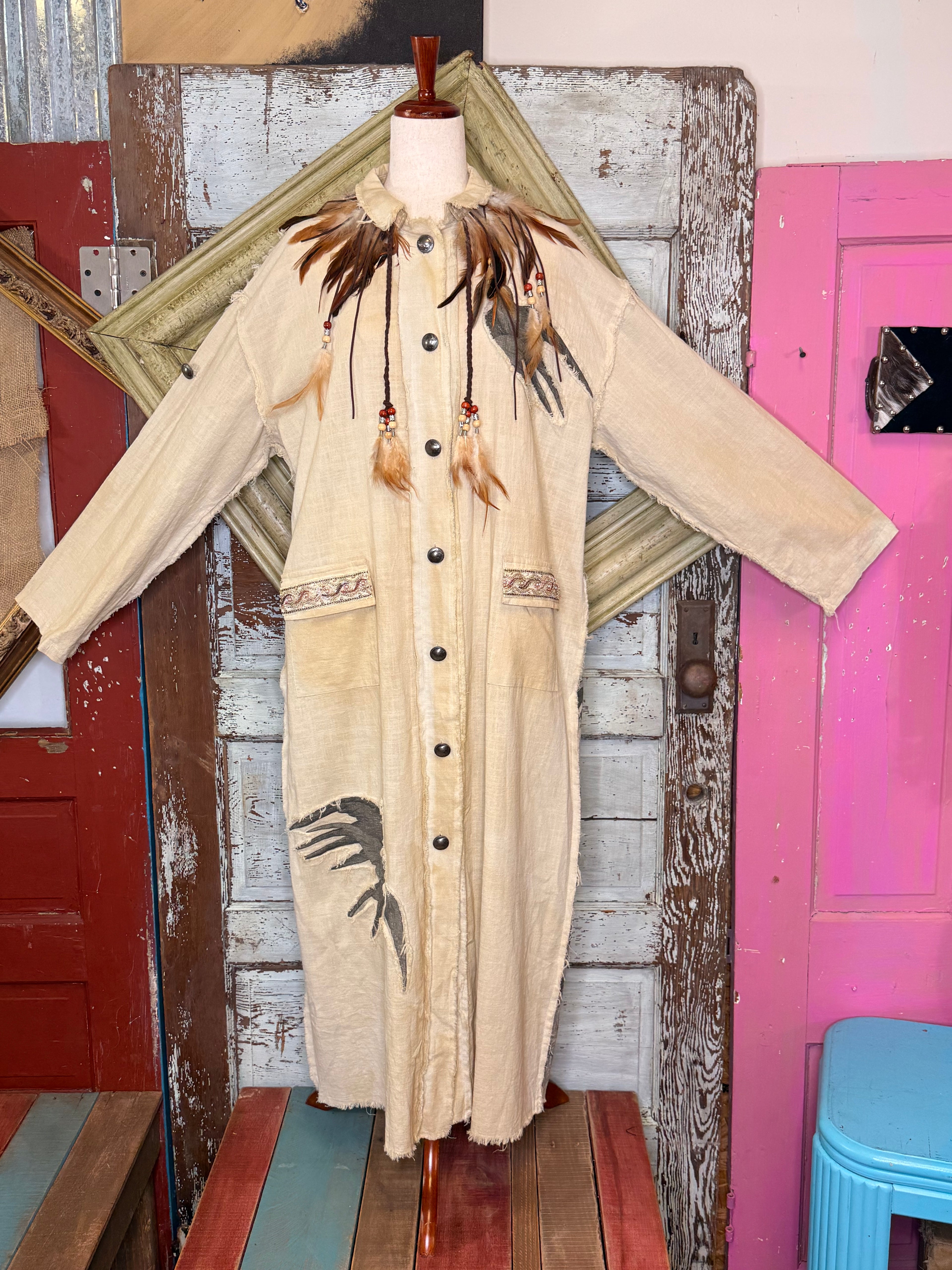 A Rare Bird Indian Wisdom Duster