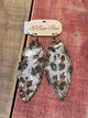 A Rare Bird Leapard Feather Earings