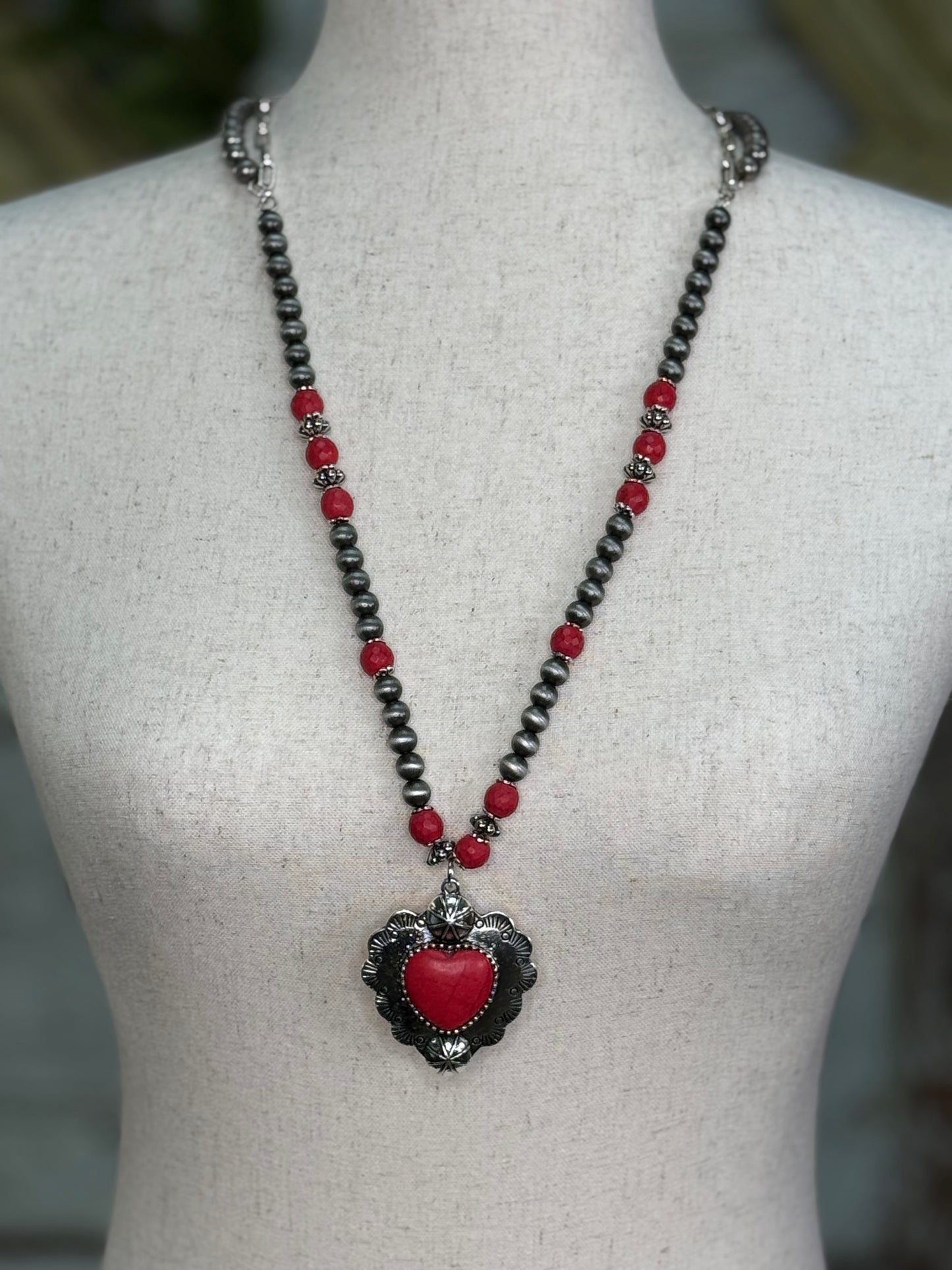 Emma Silver Heart necklace