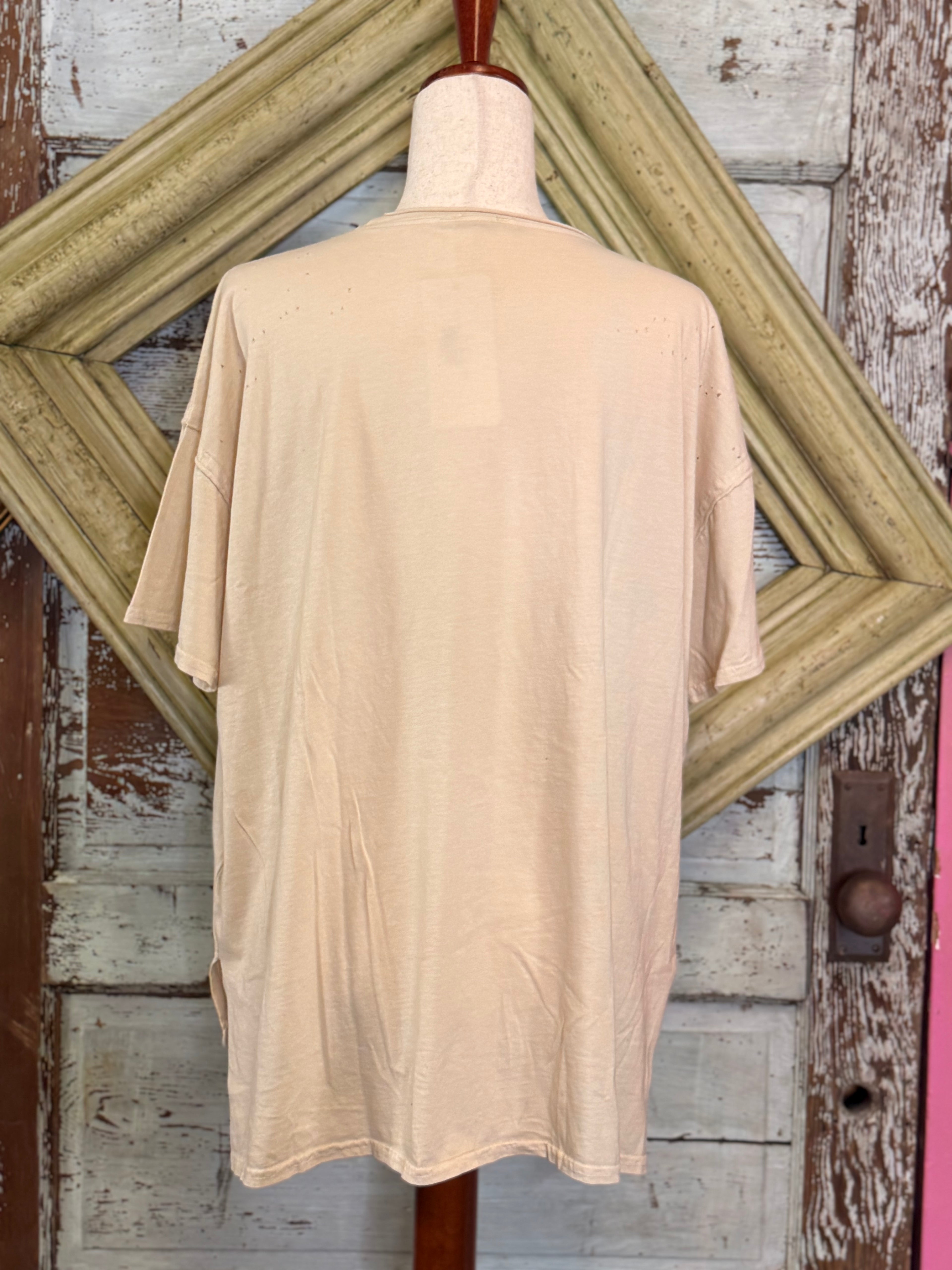 I Love Linen White Indian Tee