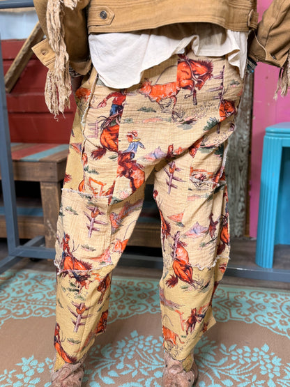 I Love Linen Yellow Ridem Pants