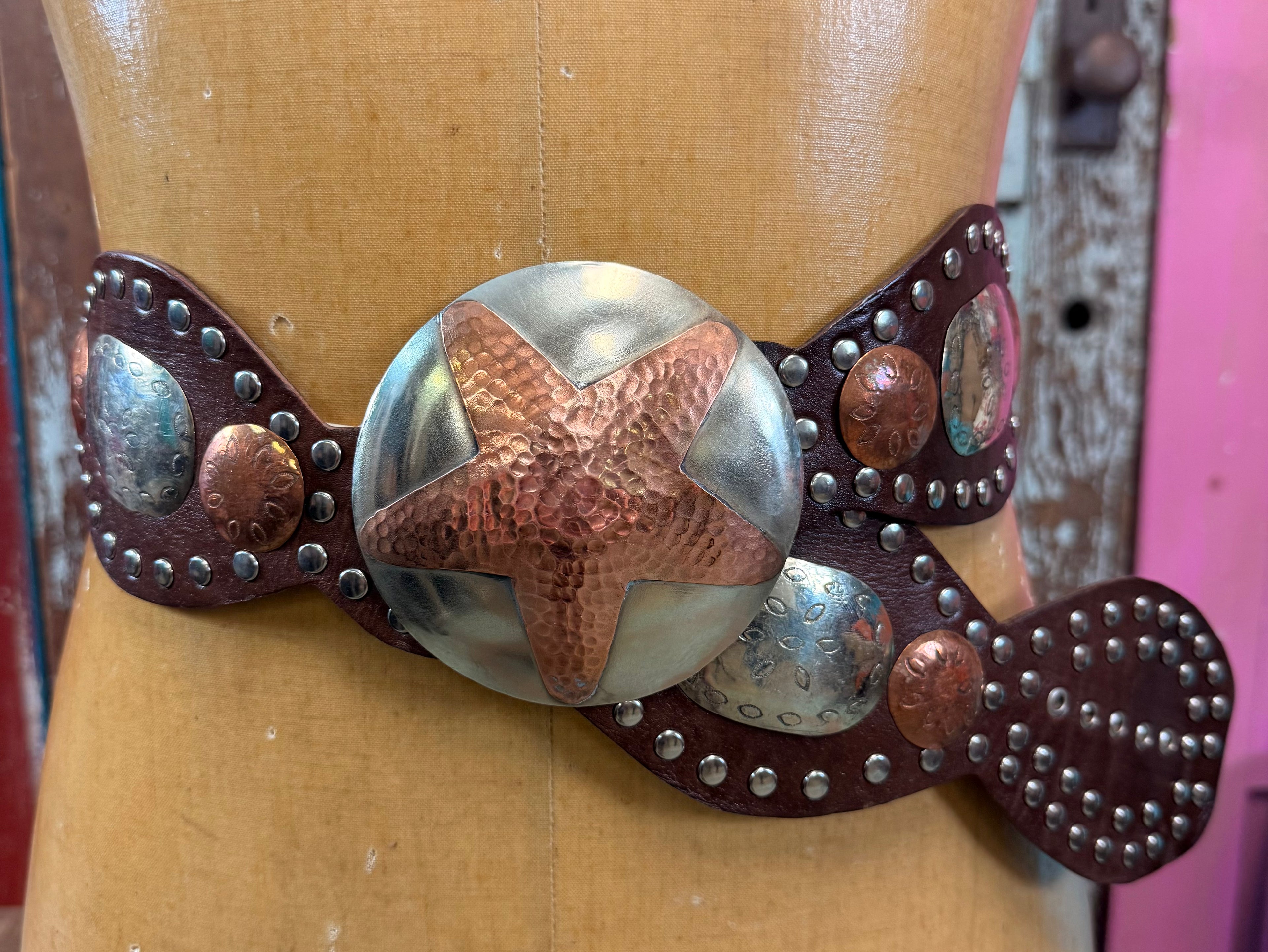 Star Leather Belt