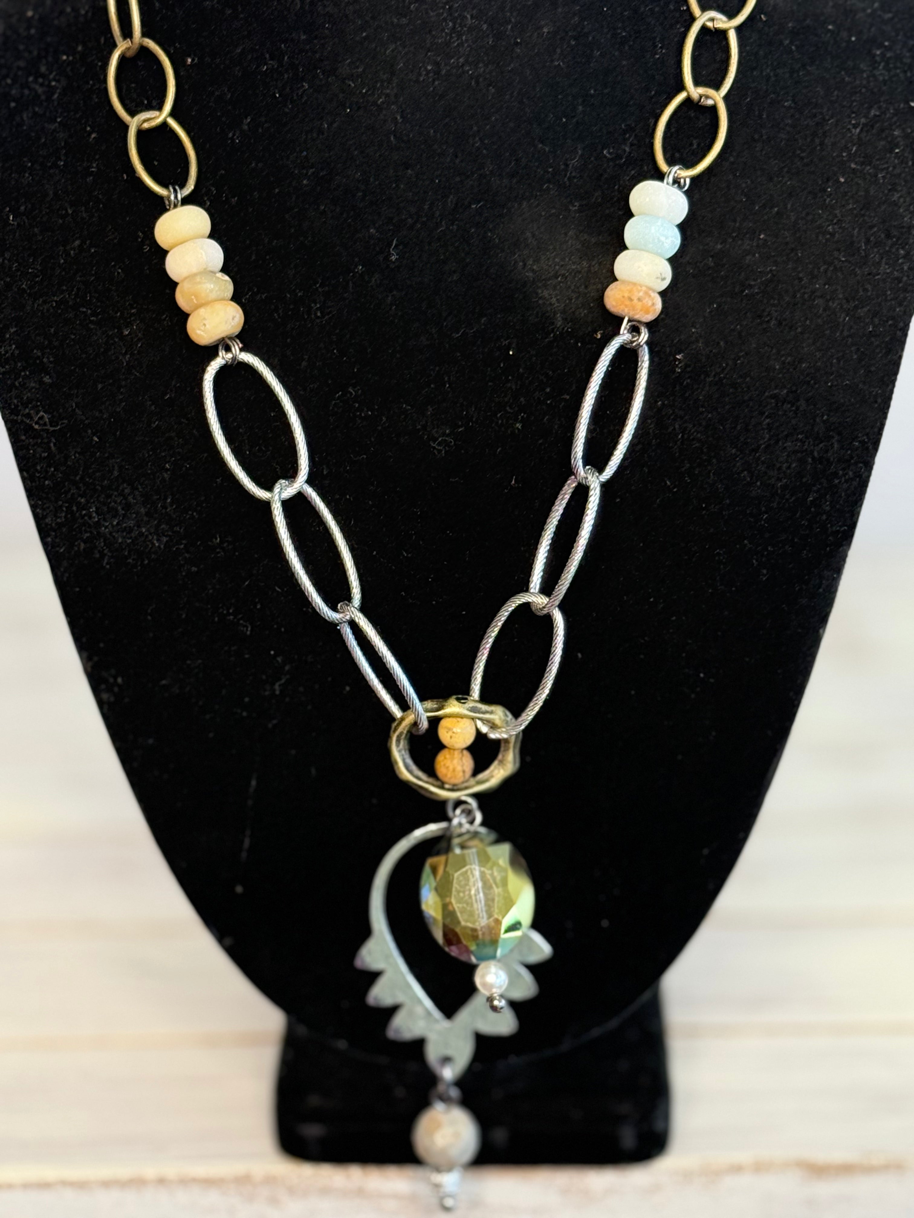 Lost and Found Tear Stone Necklace