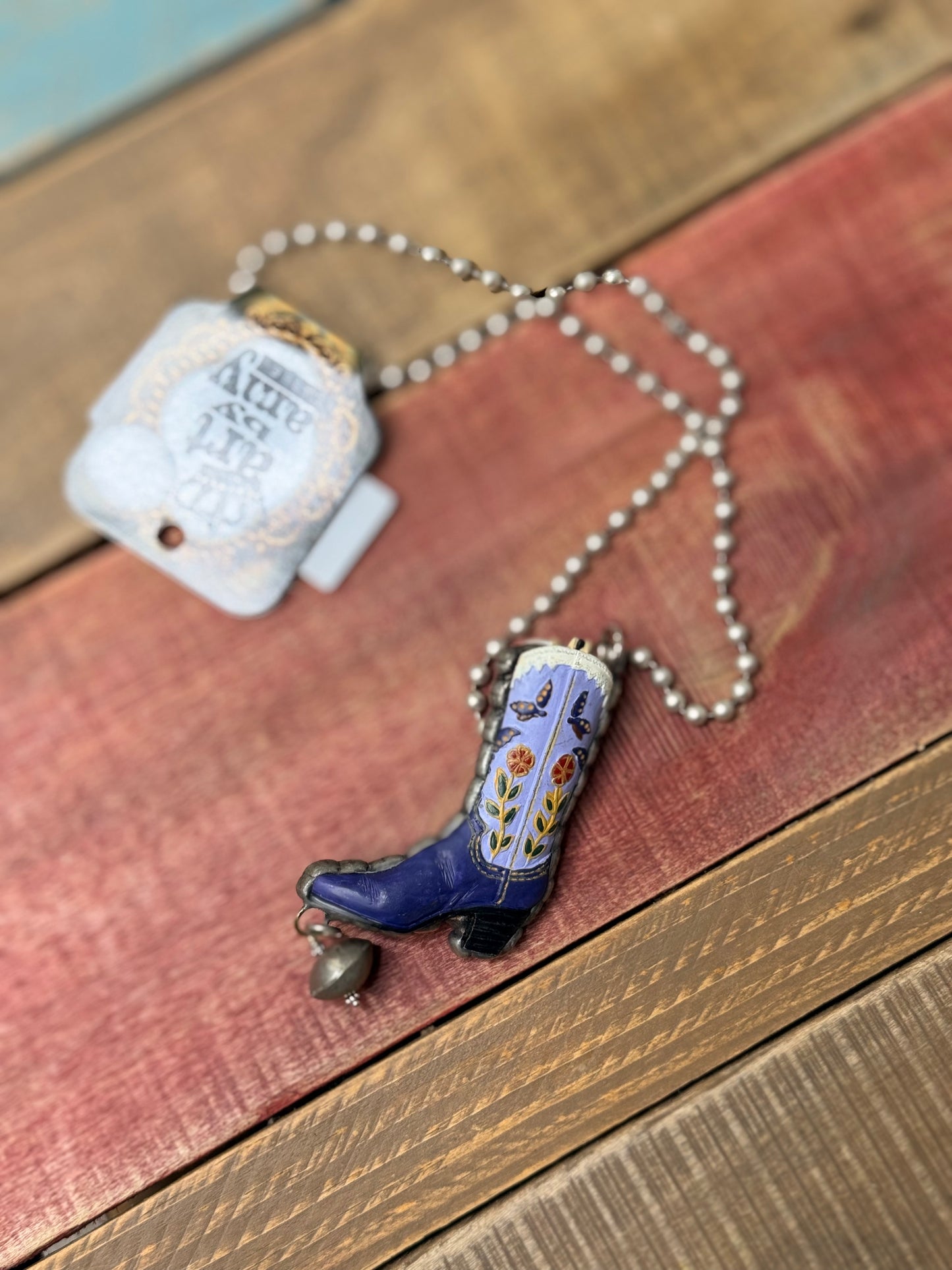 Art By Amy Small Boot Necklace