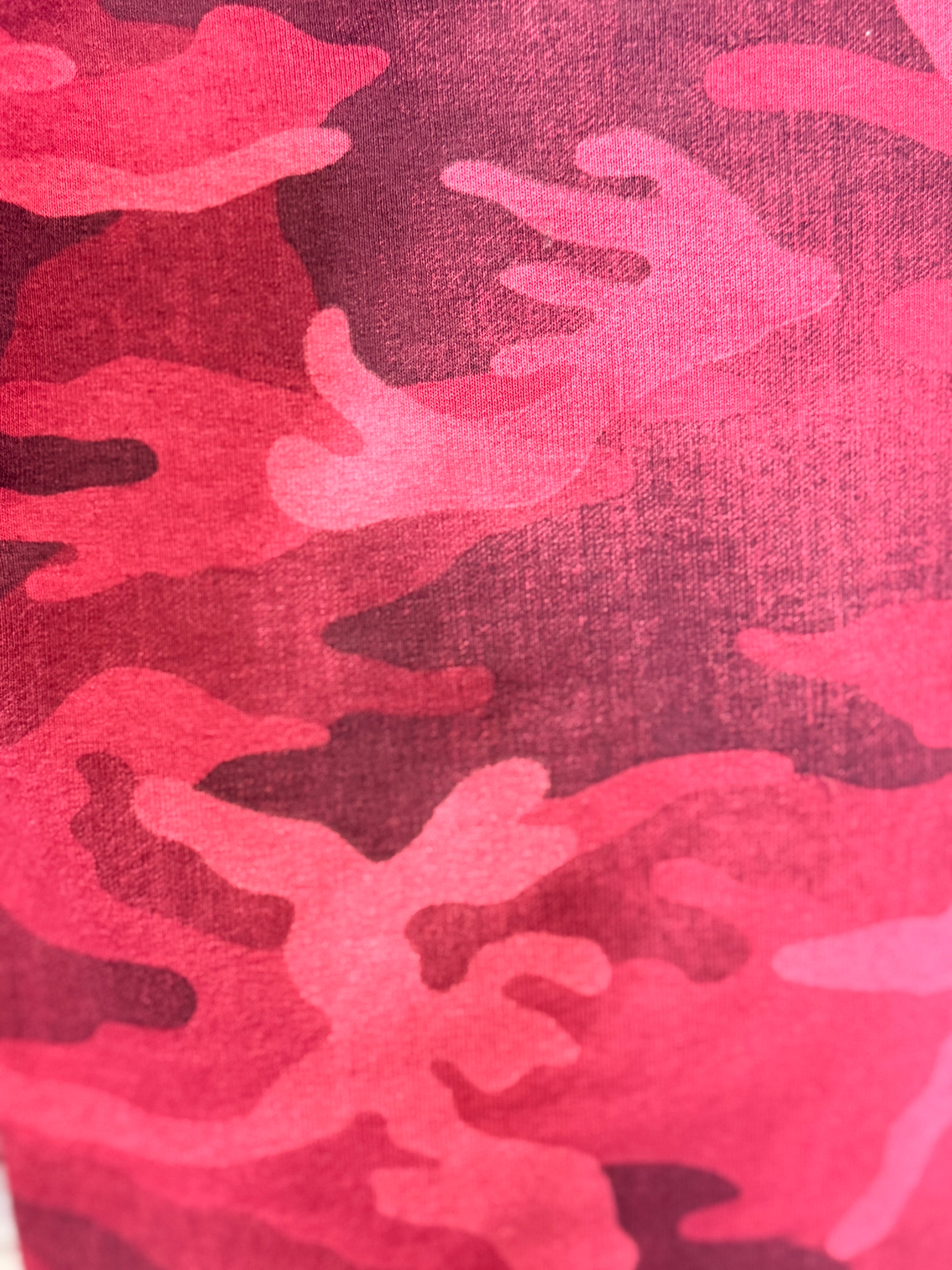 I Love Linen Red Camo Joggers