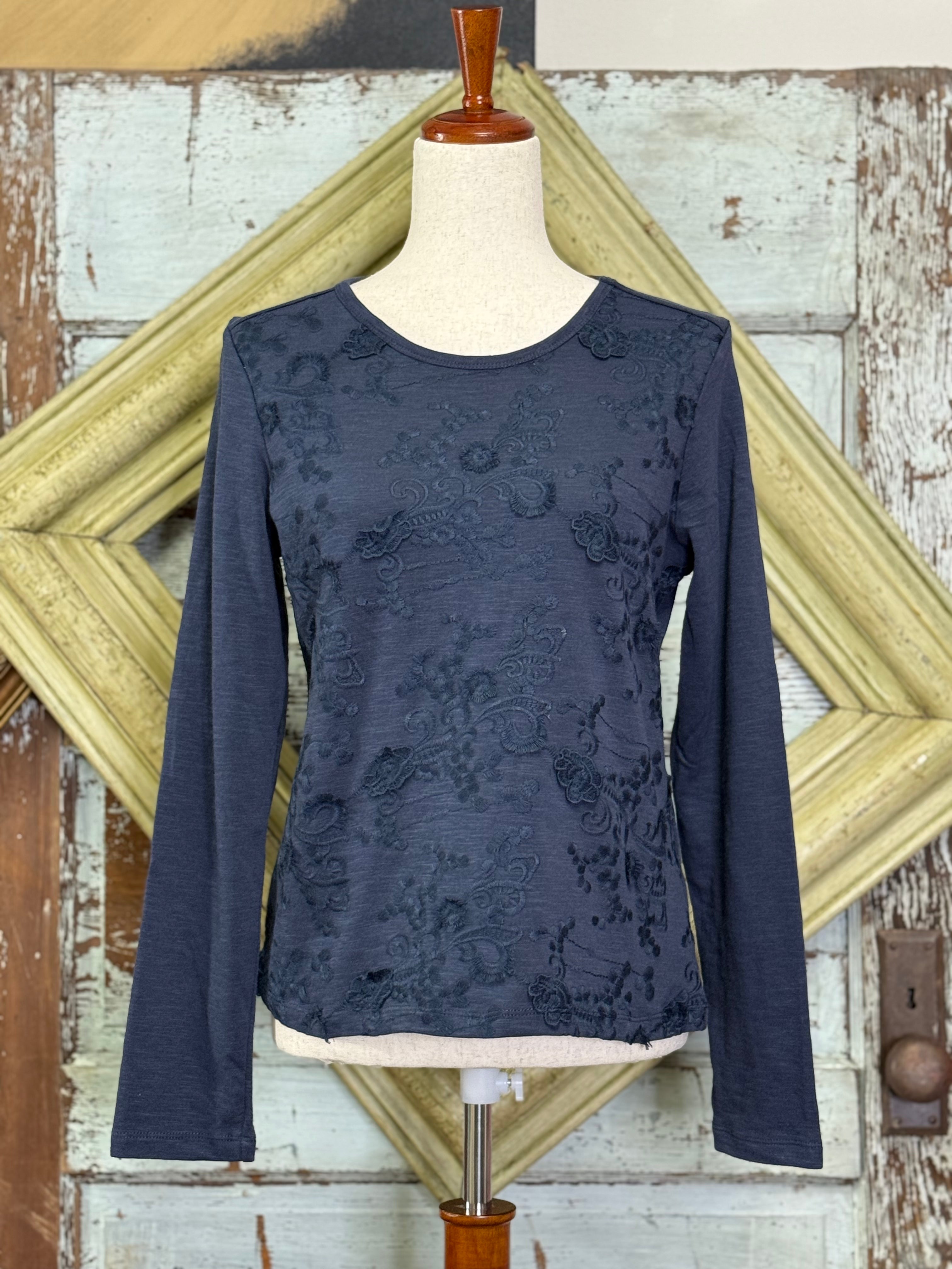 Charlie B Long Sleeve Jersey With Applique