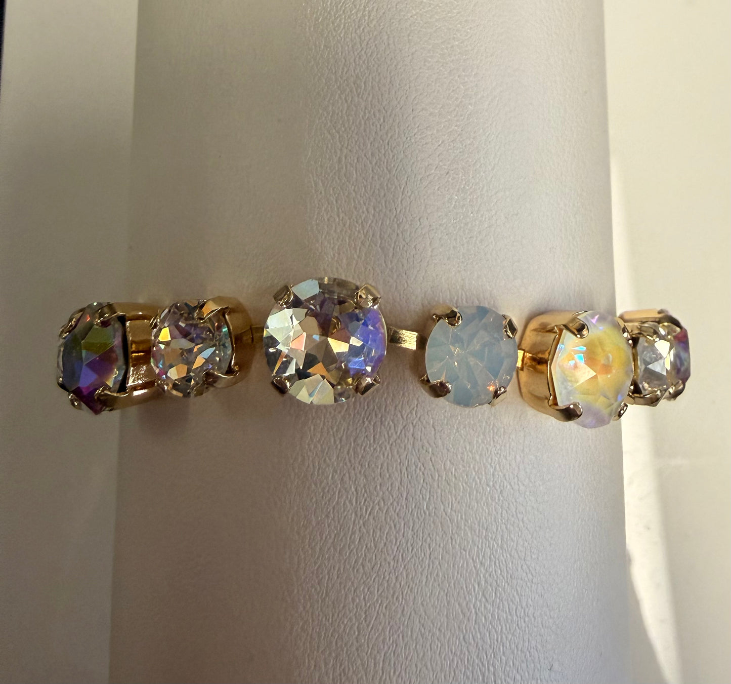 Australian Crystal & White Opal Bracelet