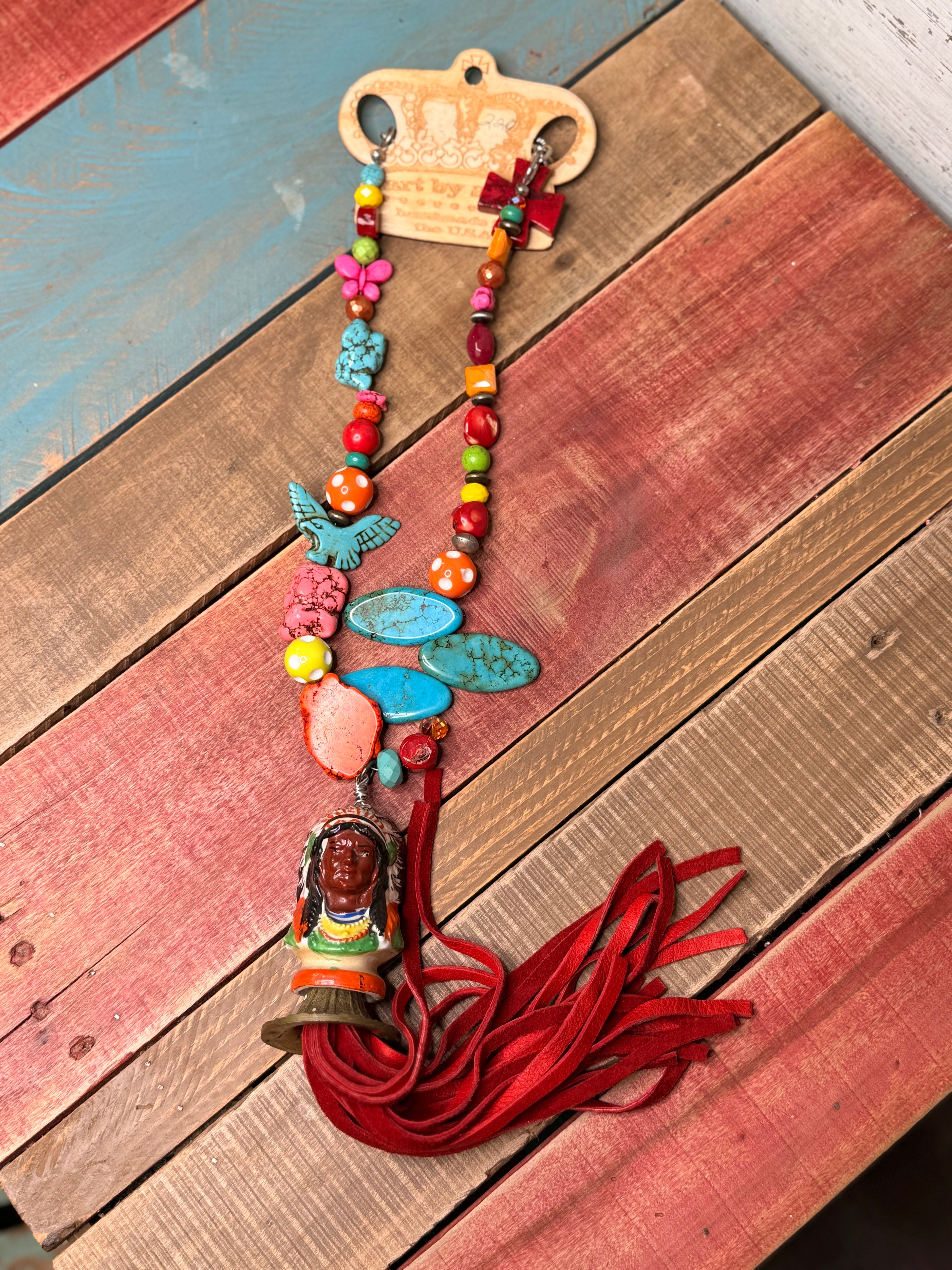 Art By Amy Multi Color Indian necklace