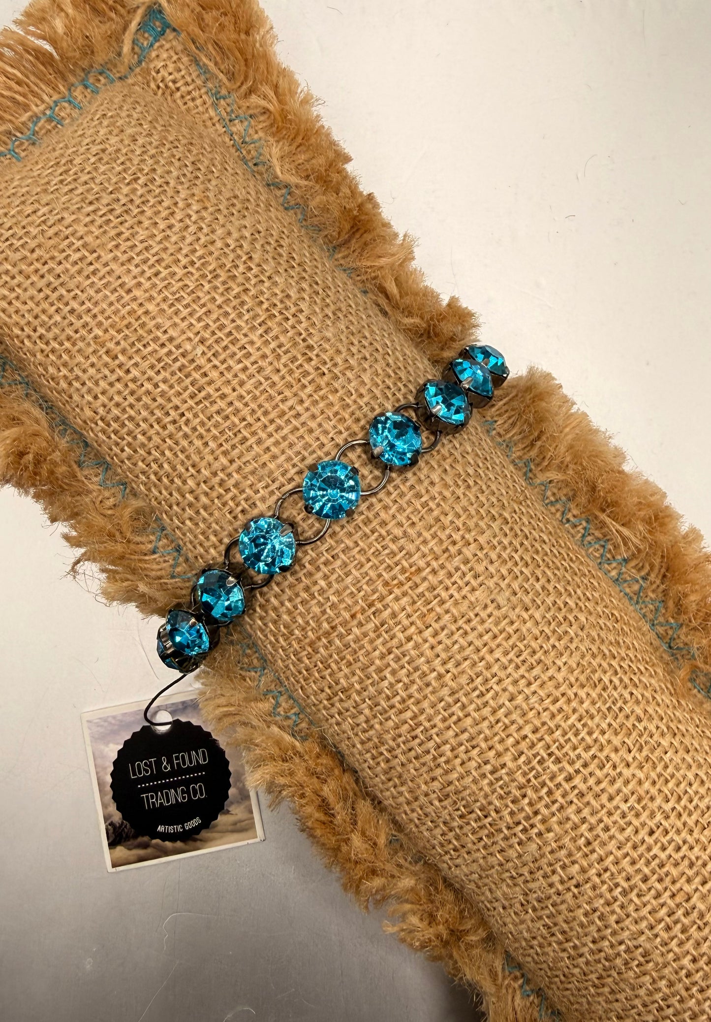 Lost and found blue bling bracelet