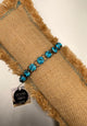 Lost and found blue bling bracelet
