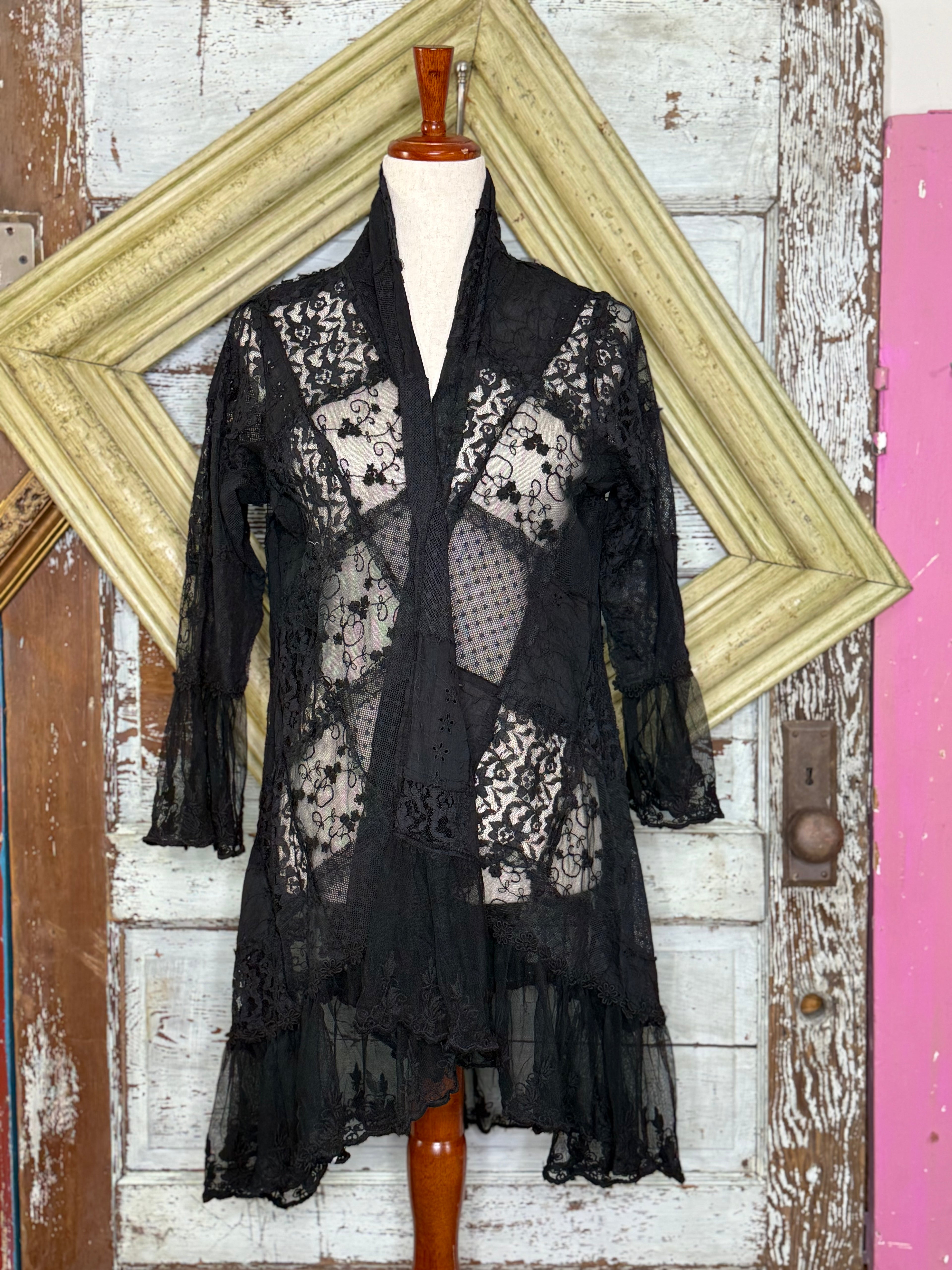 Paper Lace Black Lace Duster