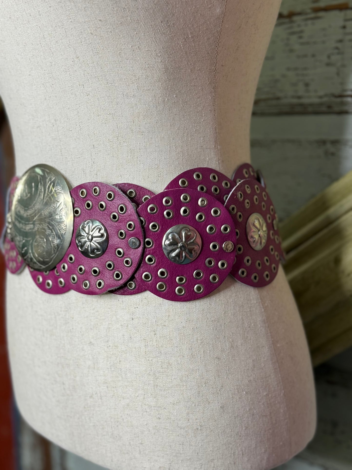 Purple Concho Belt