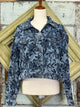 Charlie B Cropped Jacquard Denim Jacket