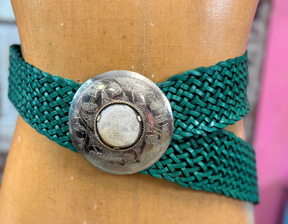 Woven Leather Belt