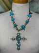 A Rare Bird Turq cross Necklace