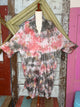 Paper Lace Tie Dye Silk Embordered Duster