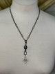Lost and Found  short blue Cross necklace