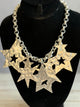 Silver Multi Star Necklace